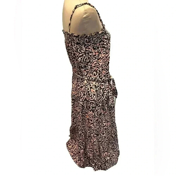MSRP $328 Parker Maxi Tiered Sundress Animal Print w/Pockets. Smocked top bodice - Picture 5 of 12
